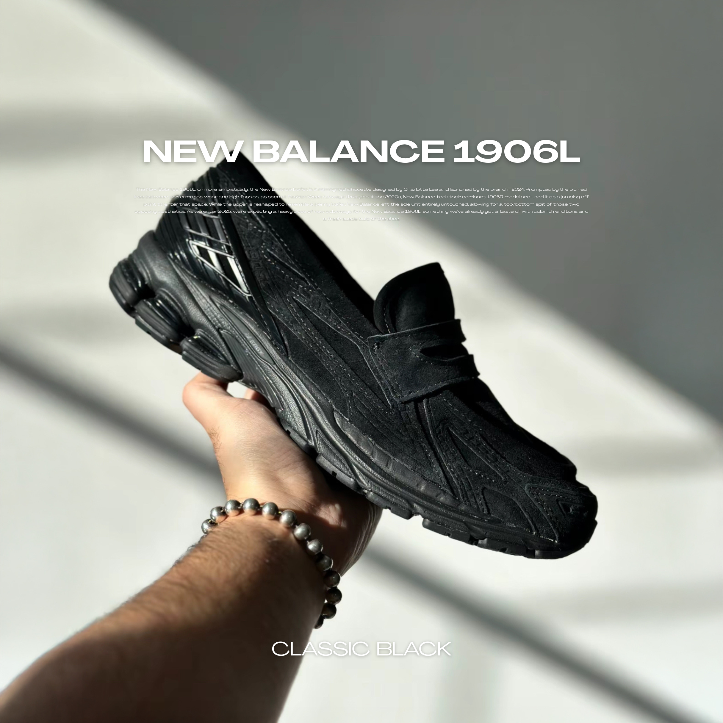 NICEDAY 代購 New Balance 1906L 全黑 黑色 懶人 黑魂 麂皮 樂福鞋 U1906LNT