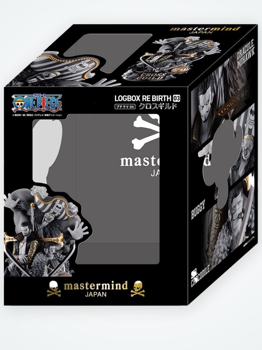 海賊王ONE PIECE x MASTERMIND JAPAN 頂級聯名 十字公會 黑白限定配色公仔