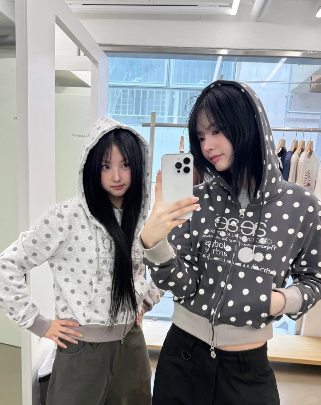 【代購】AEAE logo點點 短版長袖外套(2色)