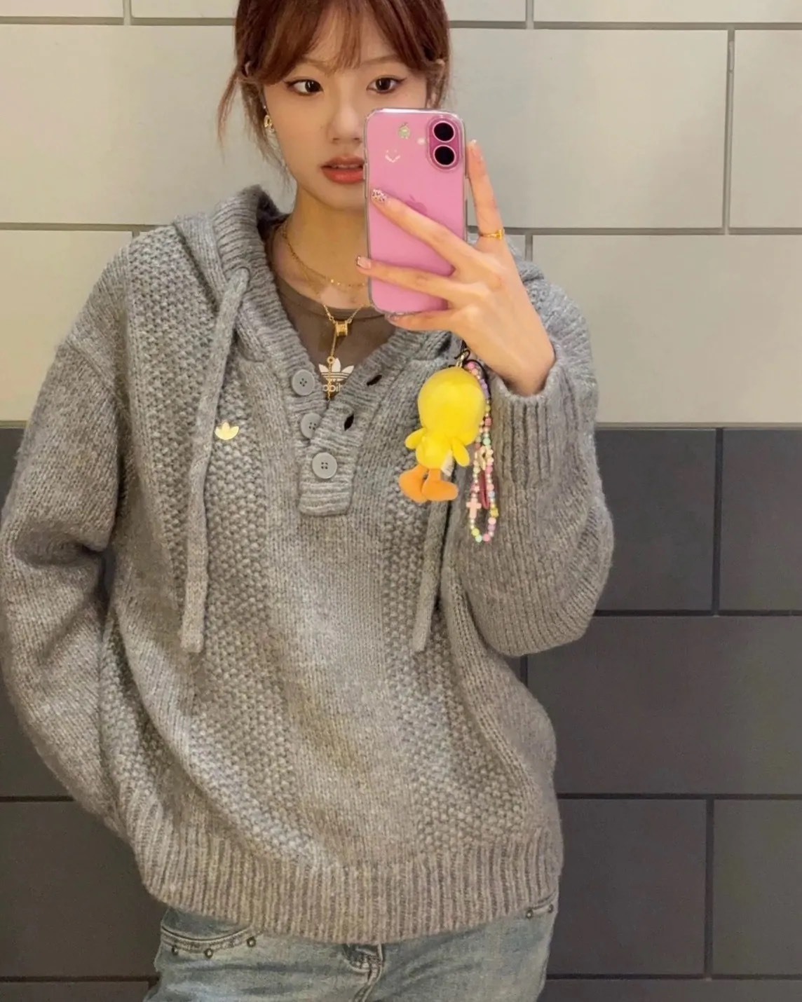 ADIDAS ORIGINALS FW25 連帽 針織毛衣