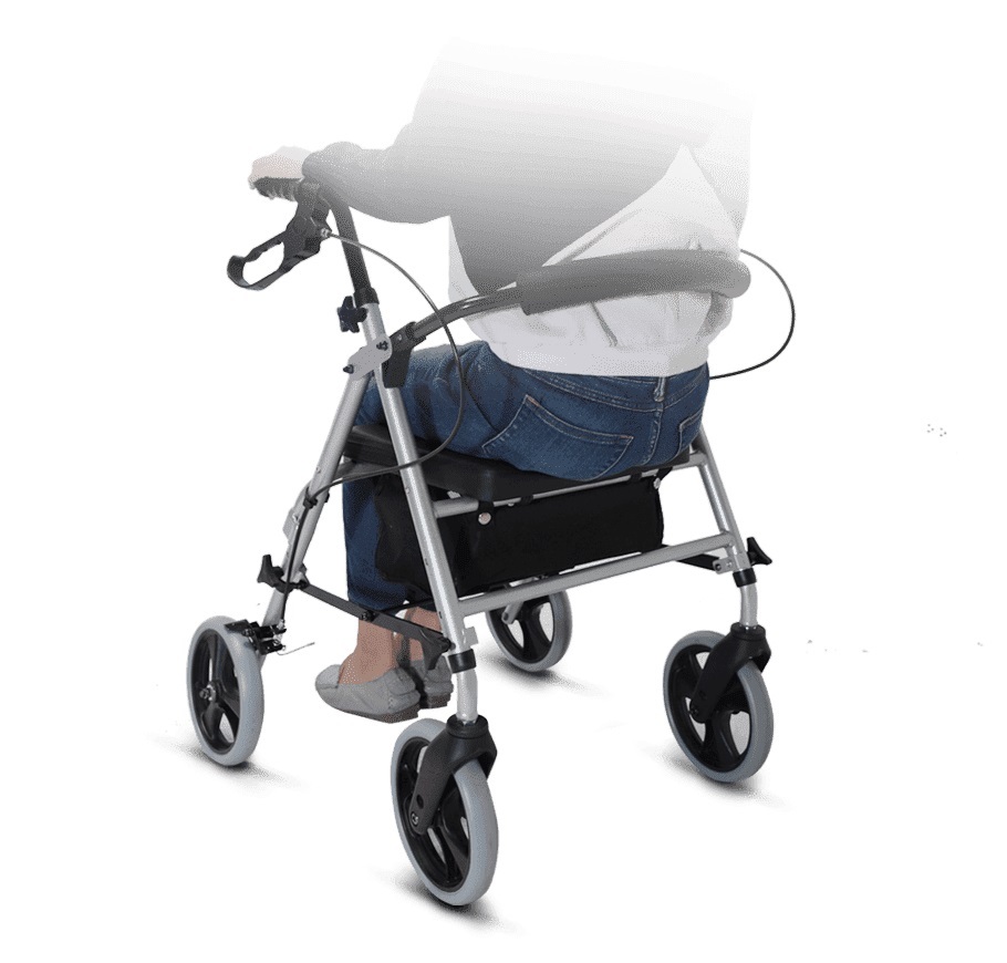 康揚 輕鬆行 100 鋁合金四輪助行車