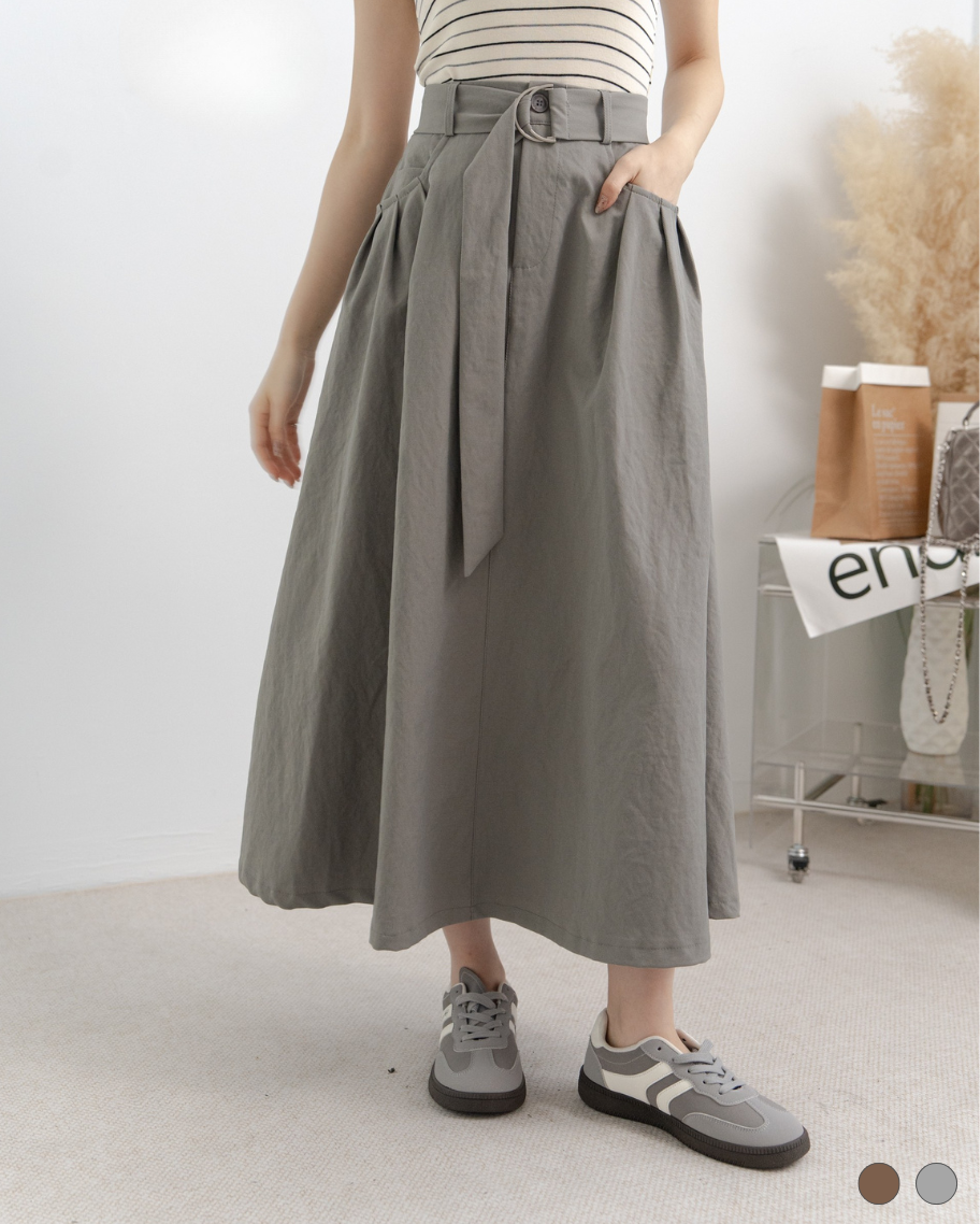 都會知性莫蘭迪傘裙