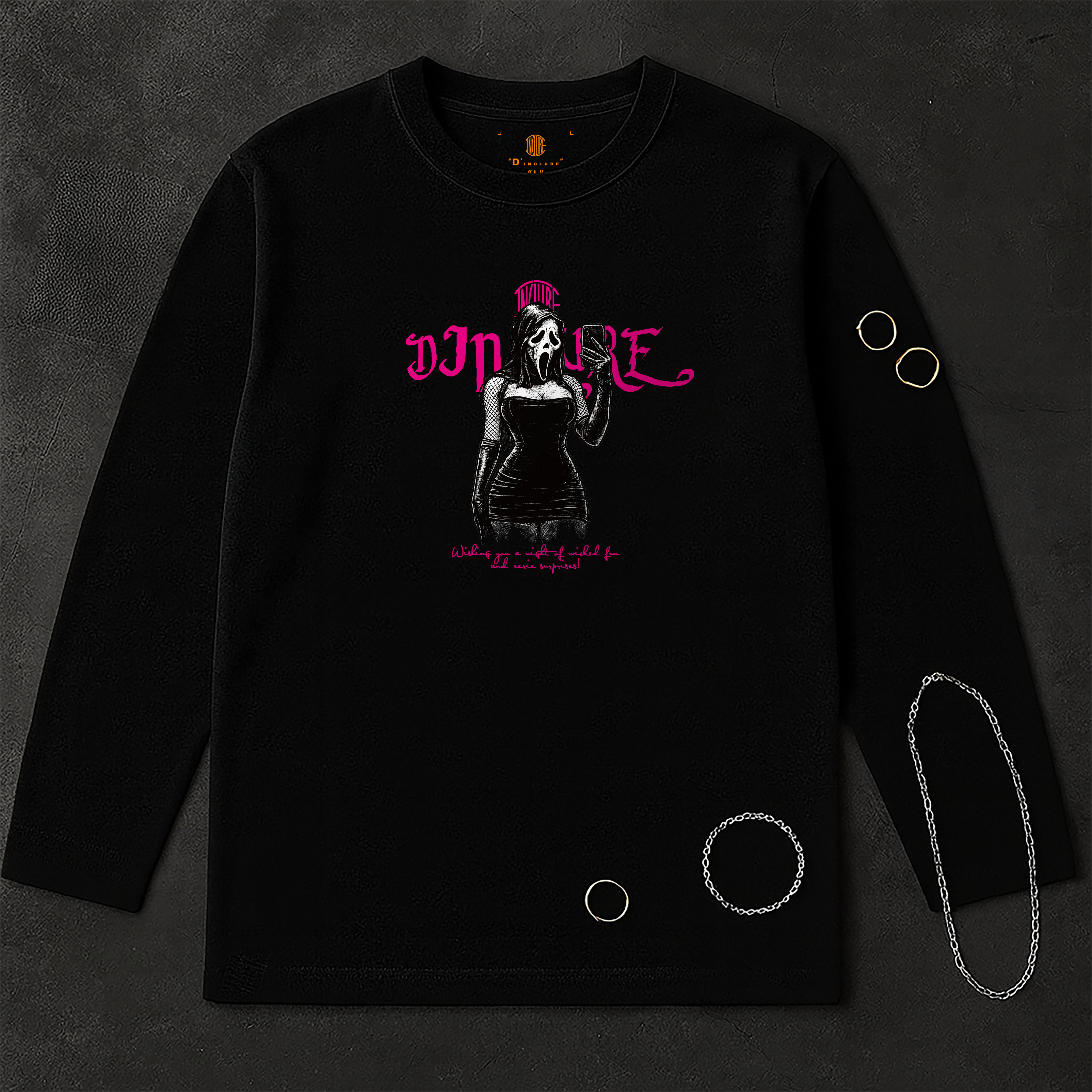 "D'INCLURE" - 萬聖女郎.萬聖限定薄長T〈DIN2512〉