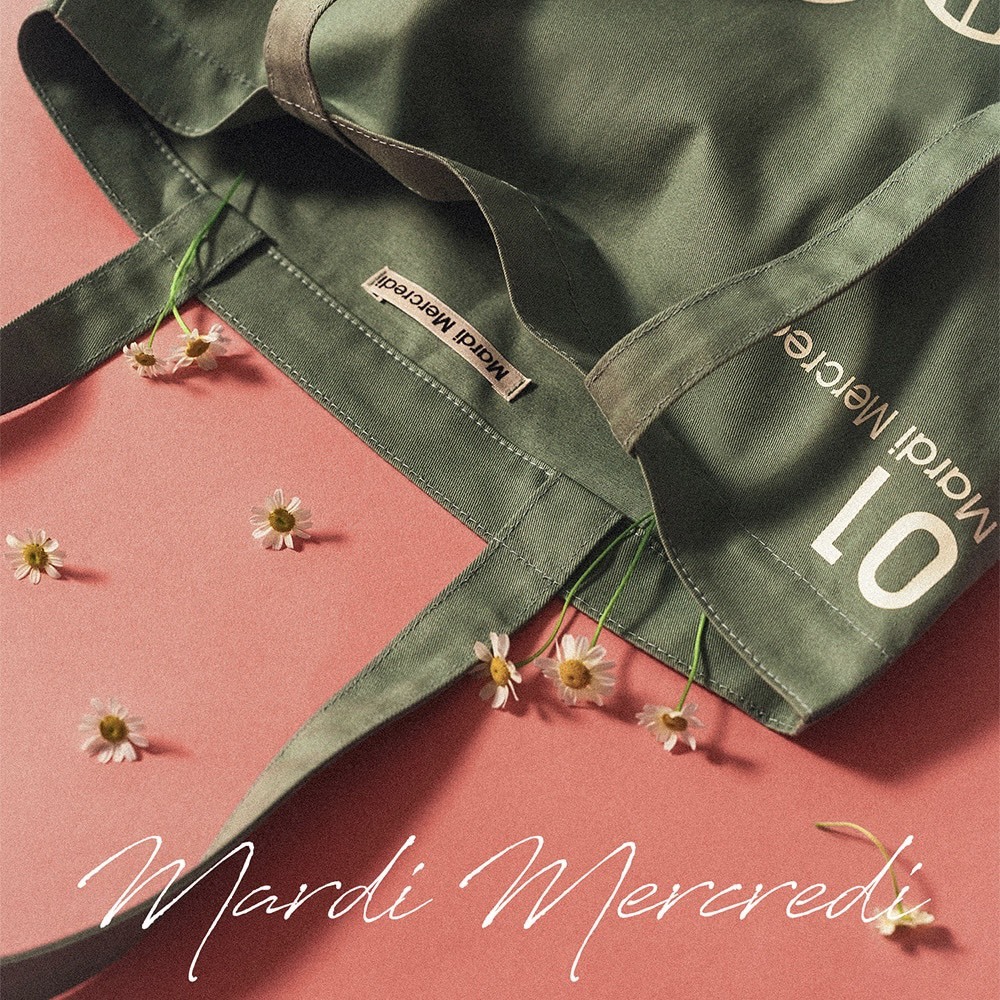 韓國｜MARDI MERCREDI CANVAS BAG FLOWER 帆布包