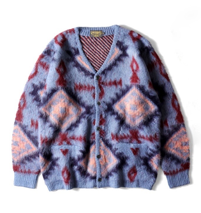 HOUSTON MOHAIR TOUCH CARDIGAN(NATIVE) / Blue