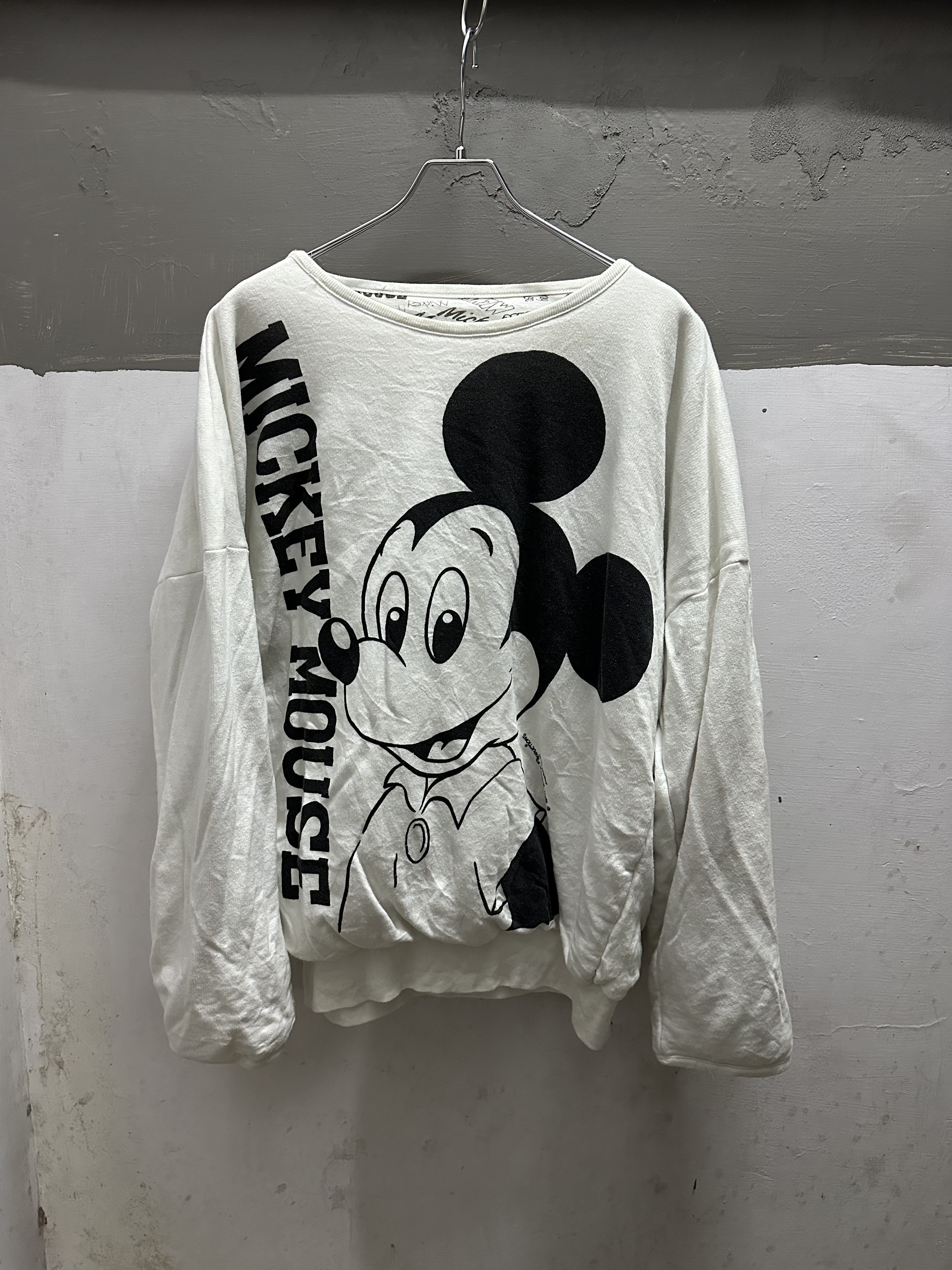 80’s MICKY MOUSE Reversible Sweat Shirt
