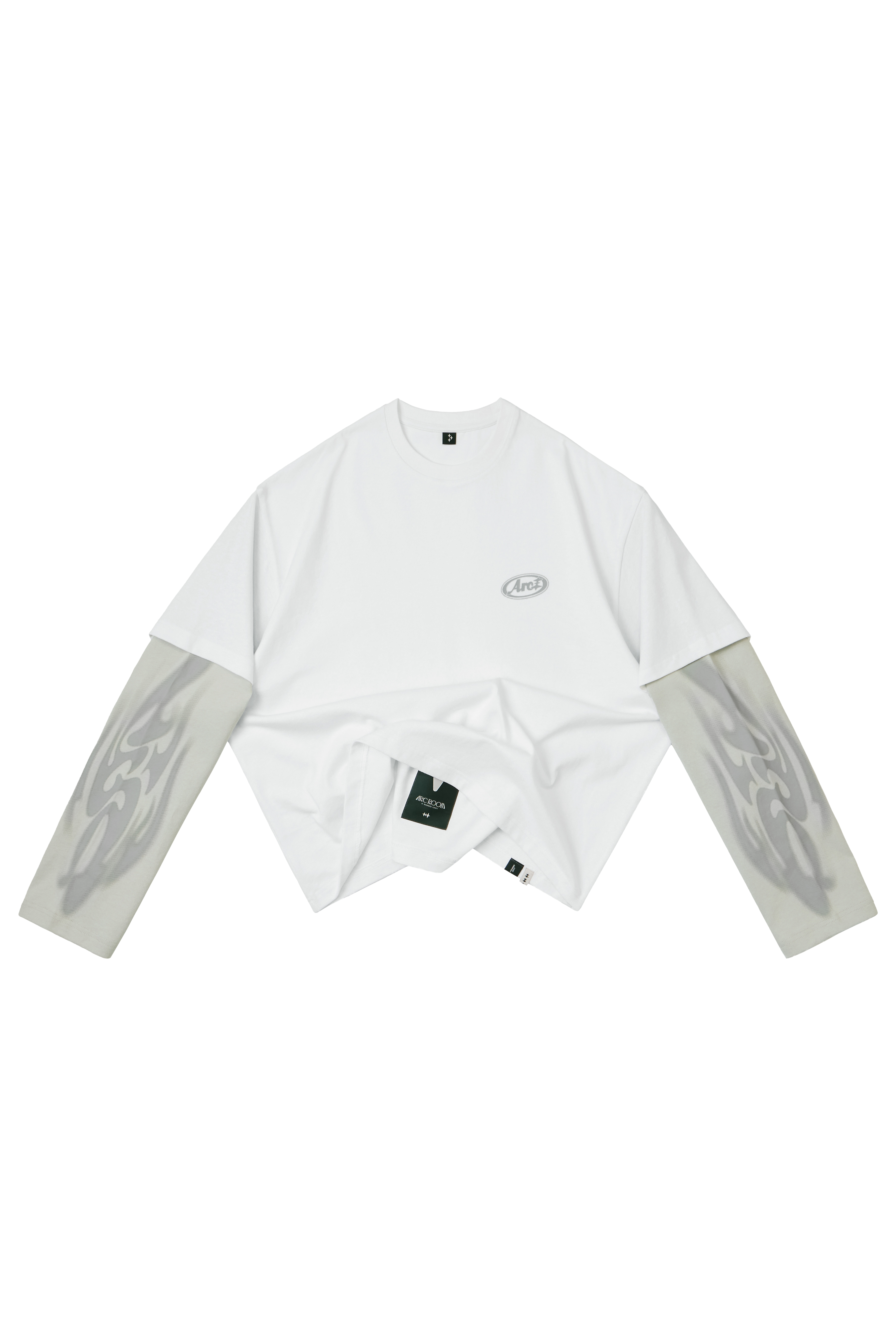 LAYERED L/S TEE - WHITE