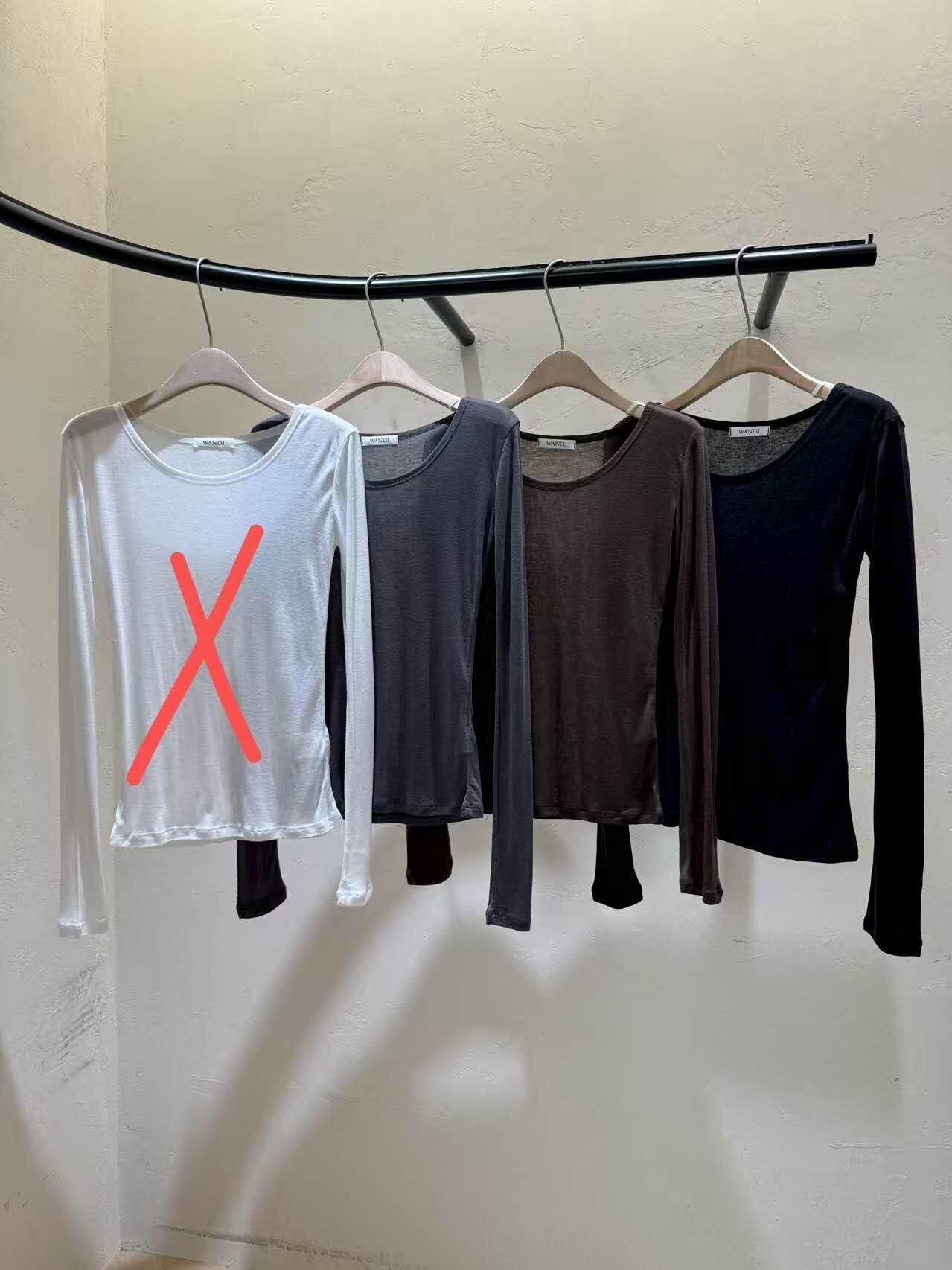 WJ5122 薄款圓領透氣打底長袖上衣