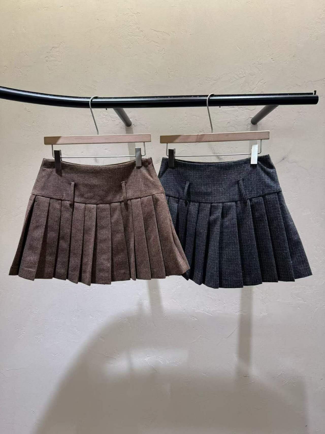 WJ5125 校園風百褶小短裙（S/M）