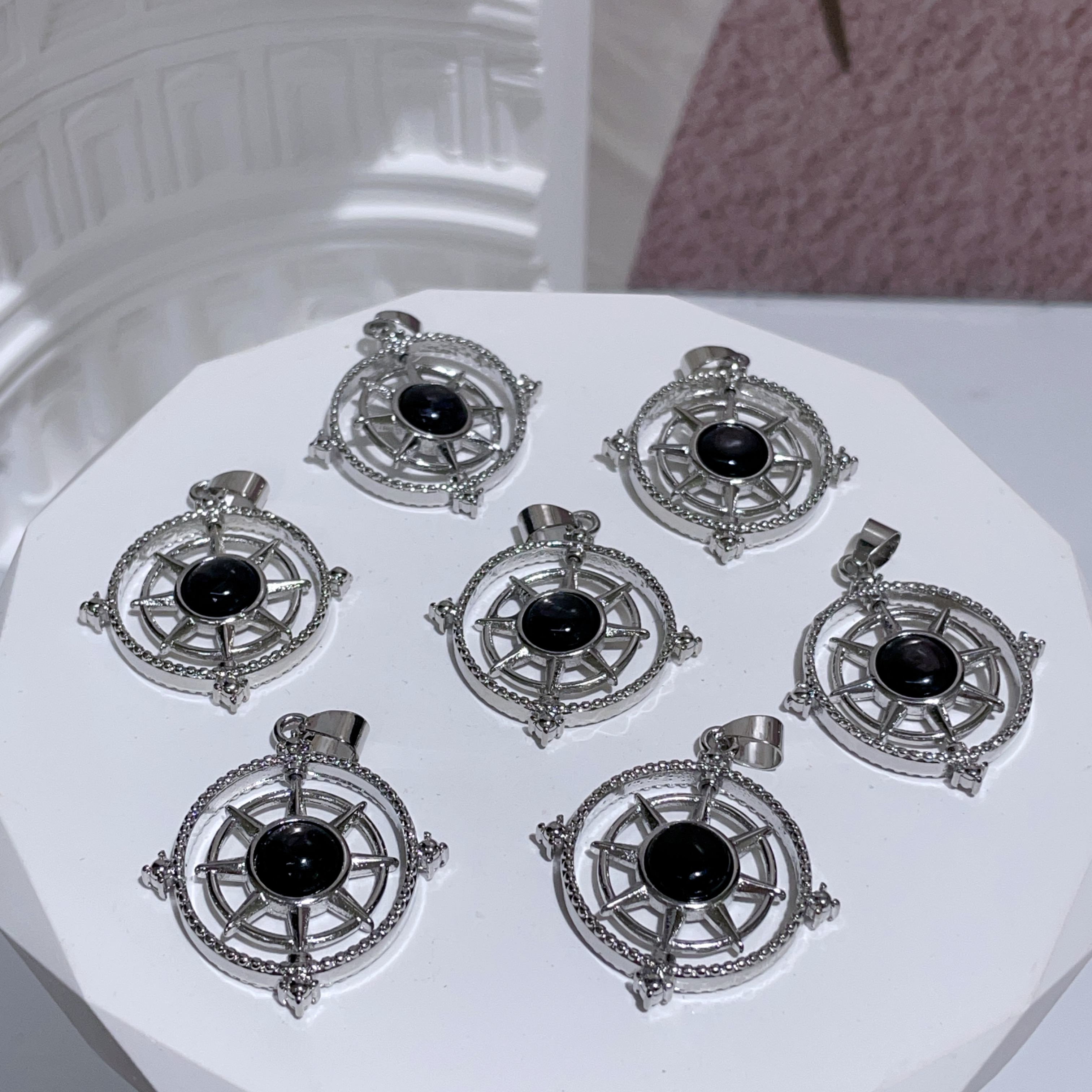 金運石船舵吊墜