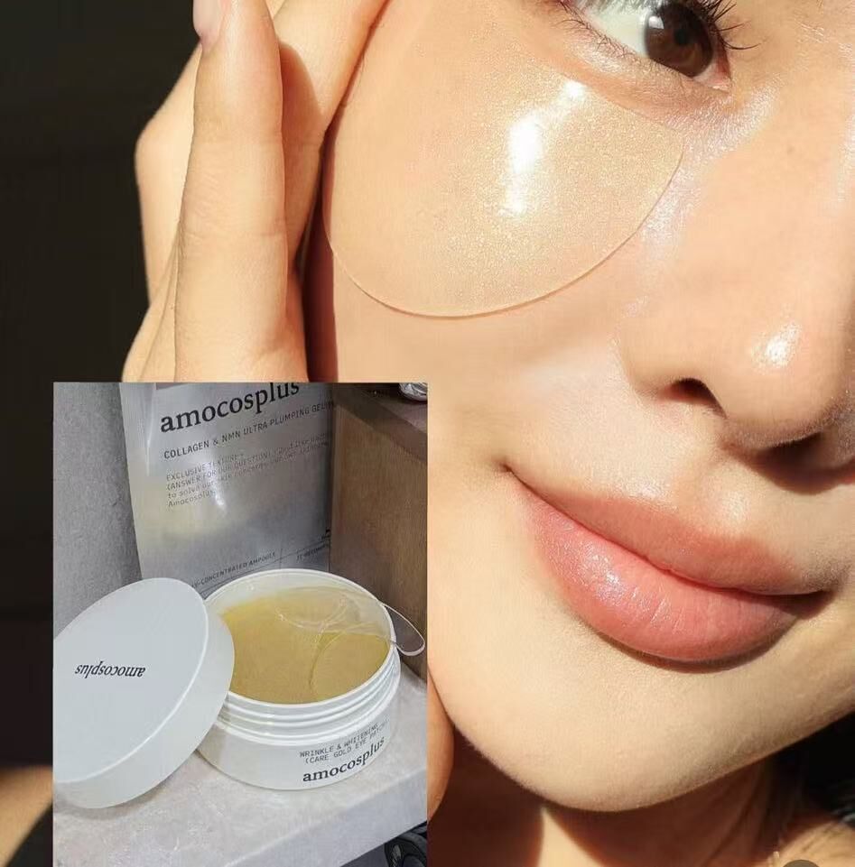 WRINKLE & WHITENING CARE GOLD EYE PATCH : 24k gold, plant originated collagen -M