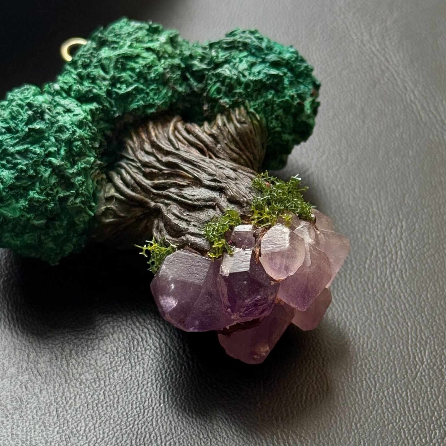 [原石] 紫水晶 大樹 手作陶藝品