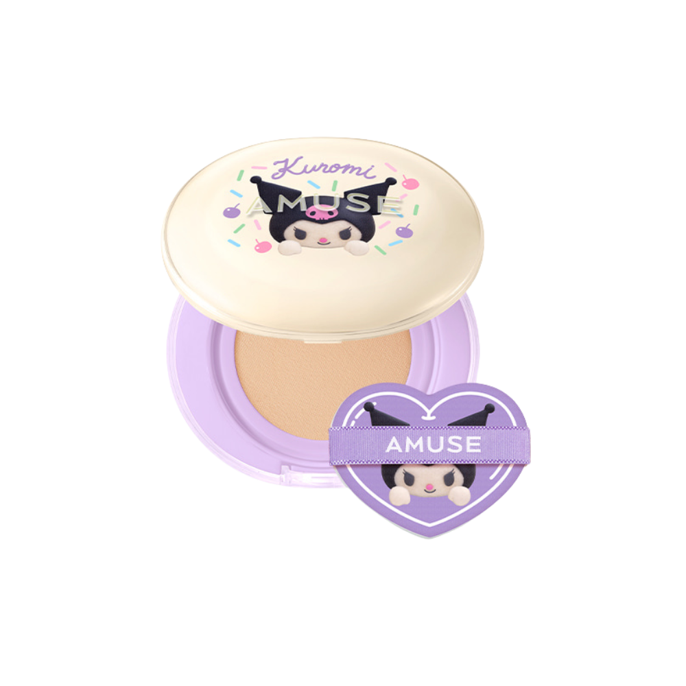 AMUSE [庫洛米聯名] 果凍水光純素氣墊粉餅
