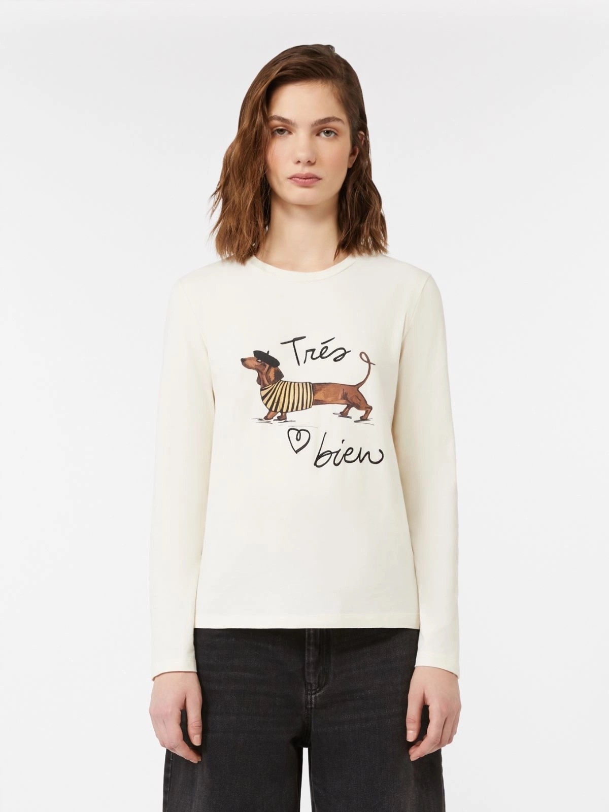 Max Mara畫家臘腸狗棉T