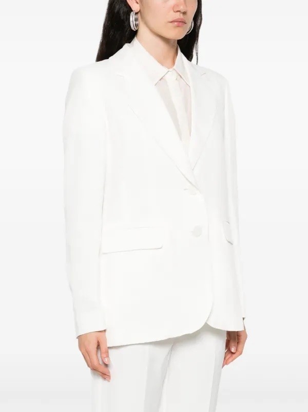 iBlues雅緻壓線挺版西裝外套｜白