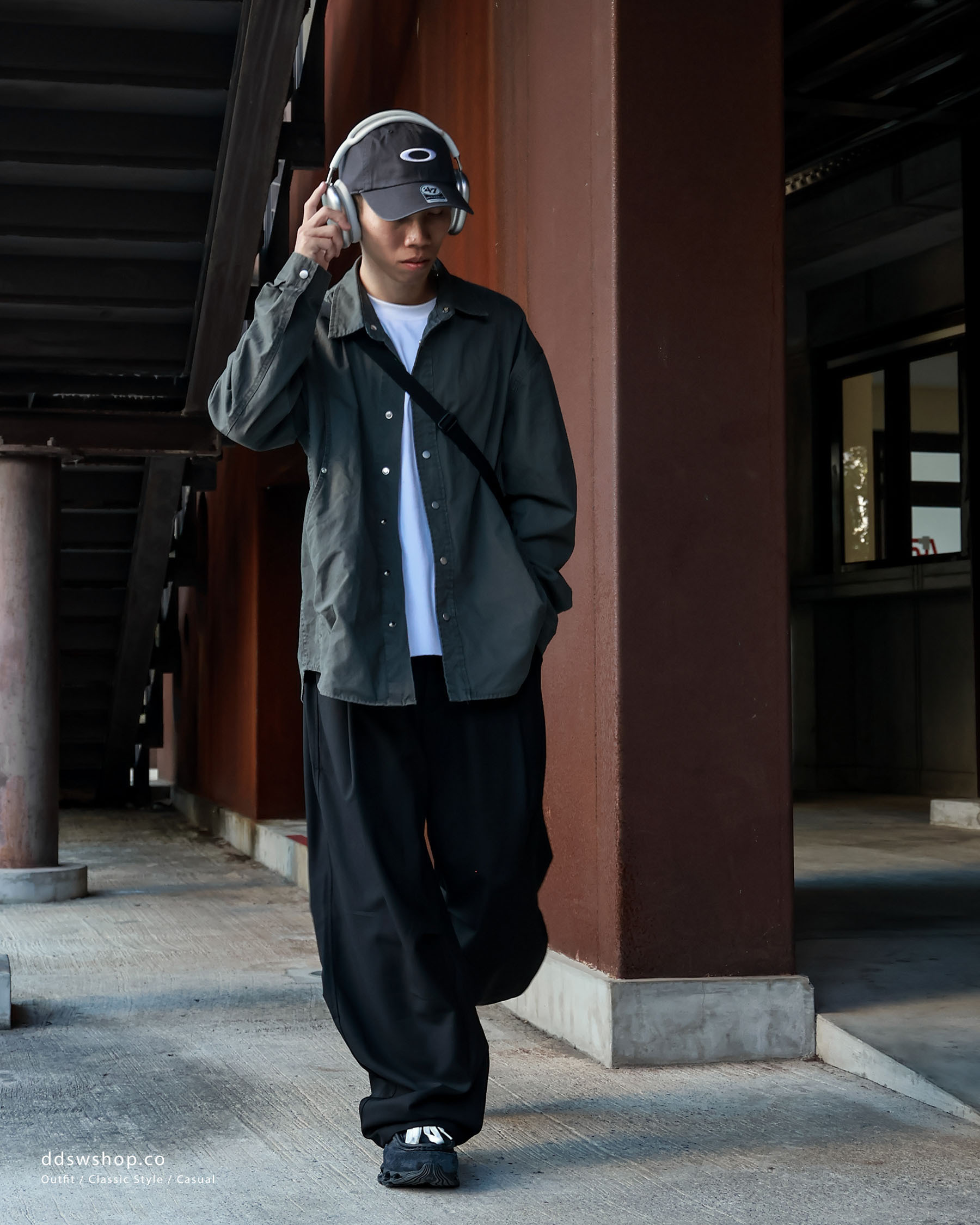 D.CLOSET 亞麻 棉麻 闊腿褲 休閒褲