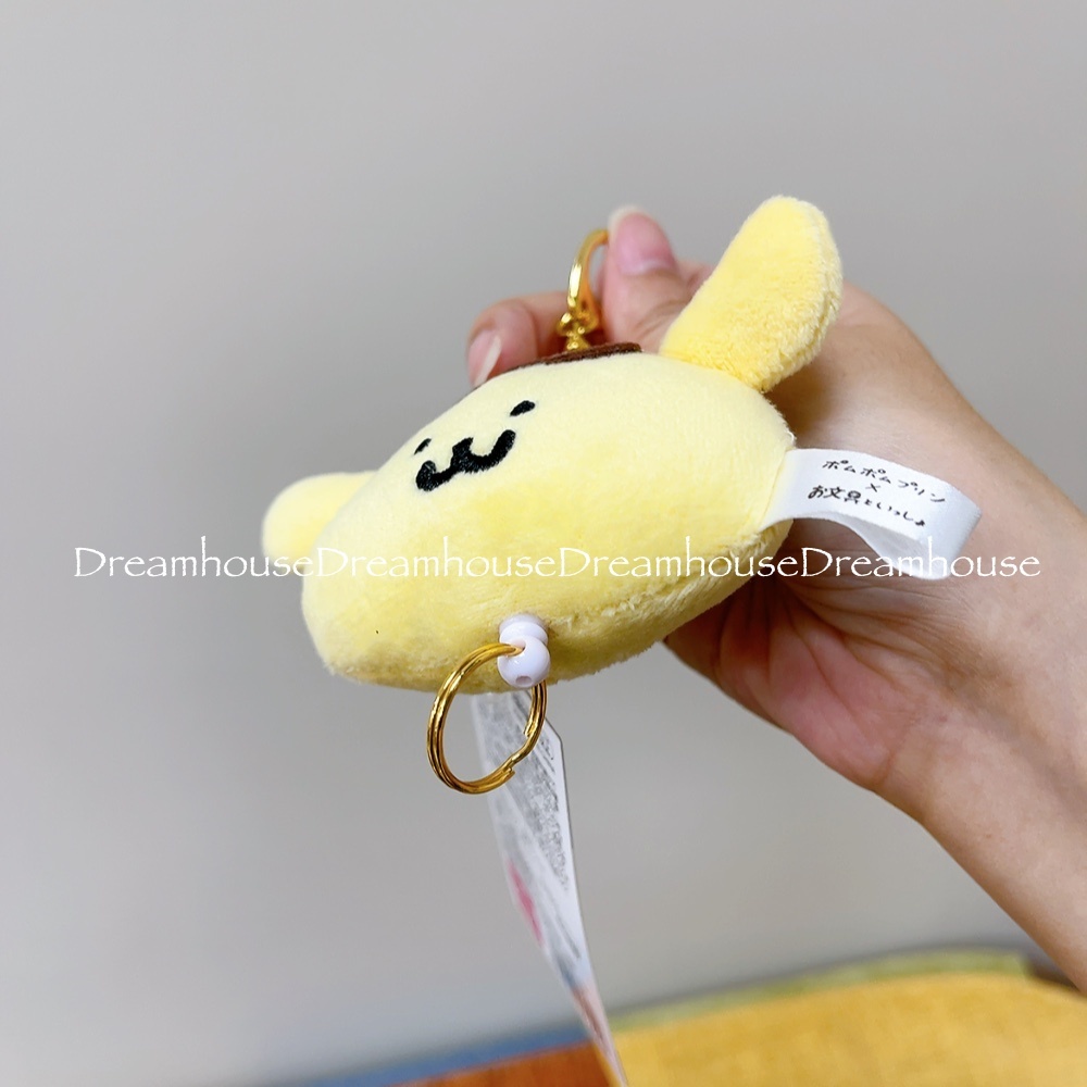 日本限定 お文具といっしょ 三麗鷗 布丁狗 文具君 絨毛大頭 伸縮繩 伸縮鑰匙圈 鑰匙圈 吊飾 掛飾
