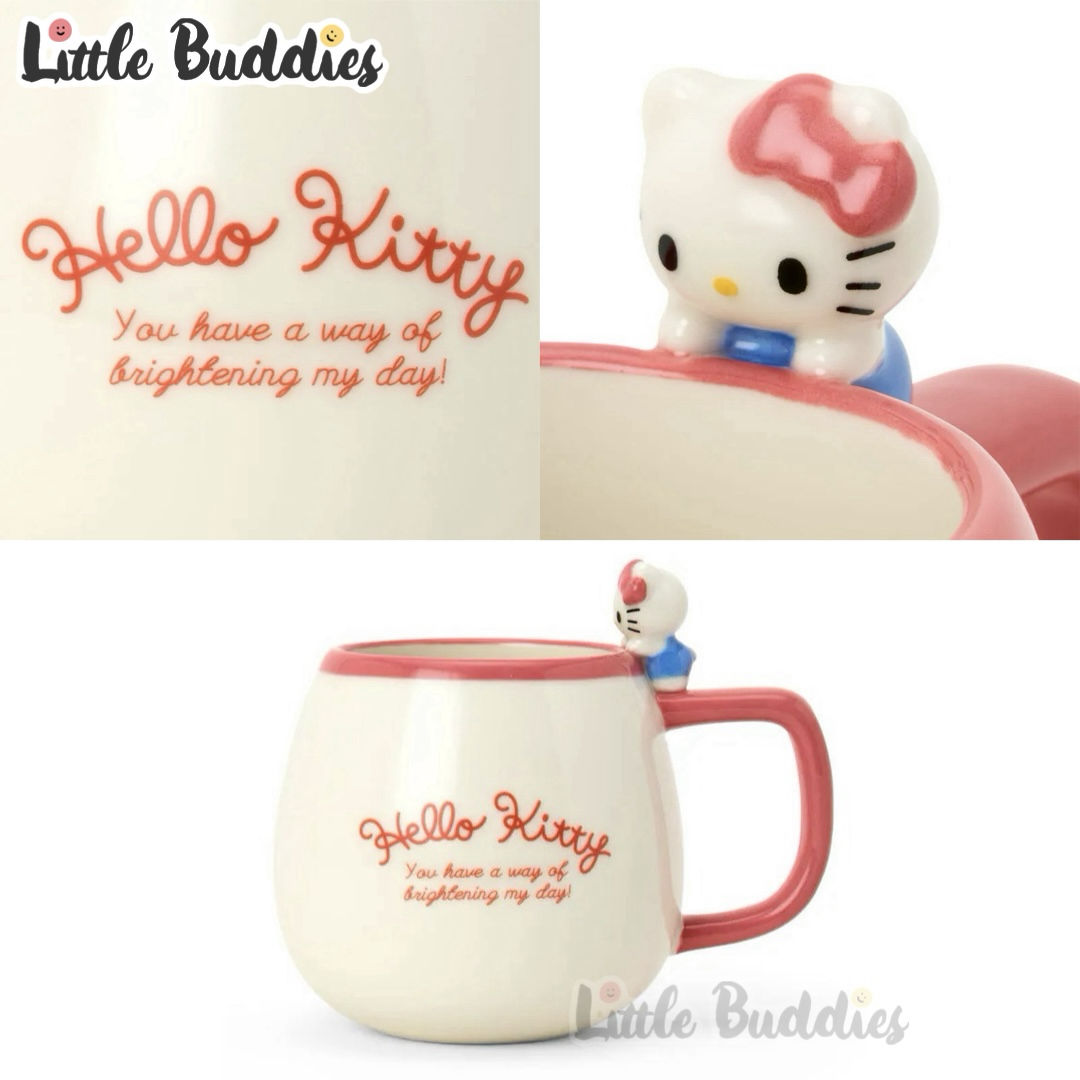 日版Sanrio 新生活系列餐具 立體公仔陶瓷有耳杯