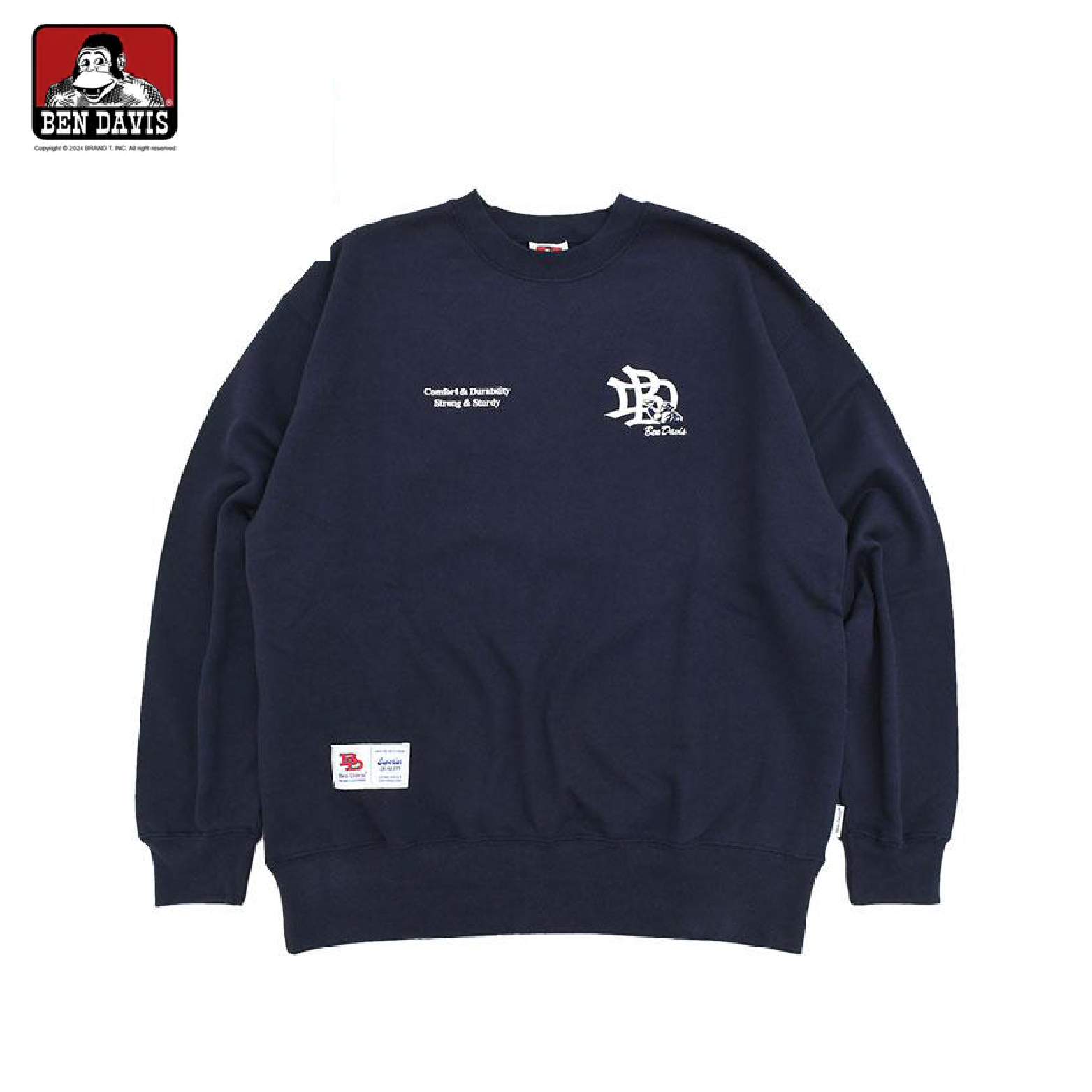 【 BEN DAVIS | 猿人刷漆刺繡大學TEE - 3色 】