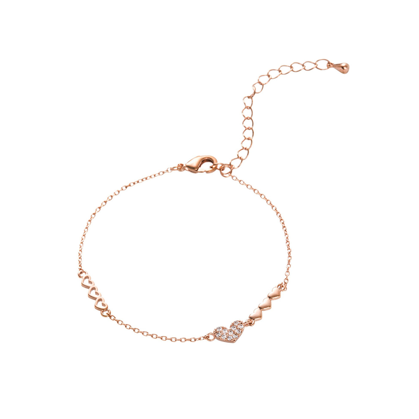 平價飾品,愛心,鋯石,手鍊