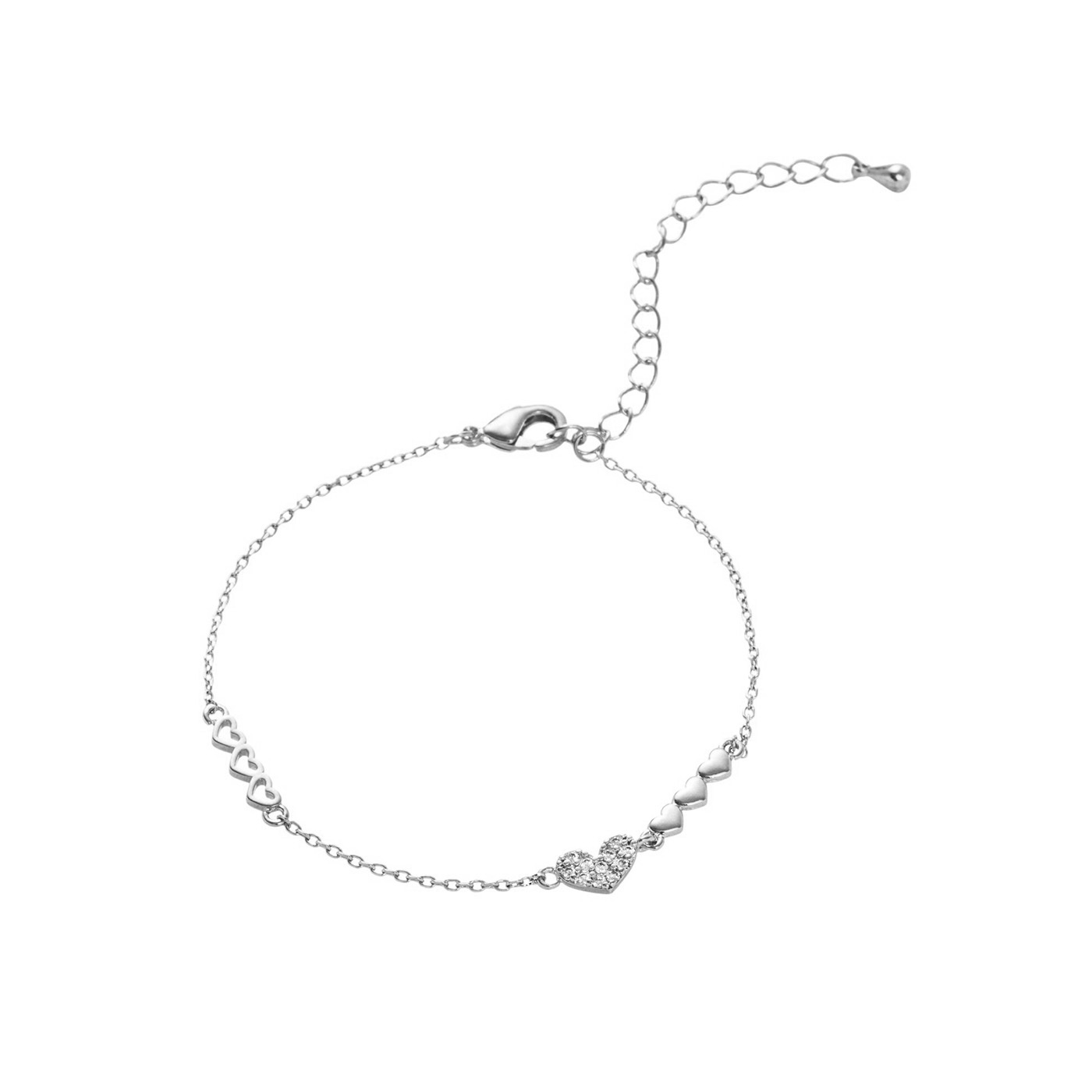 平價飾品,愛心,鋯石,手鍊