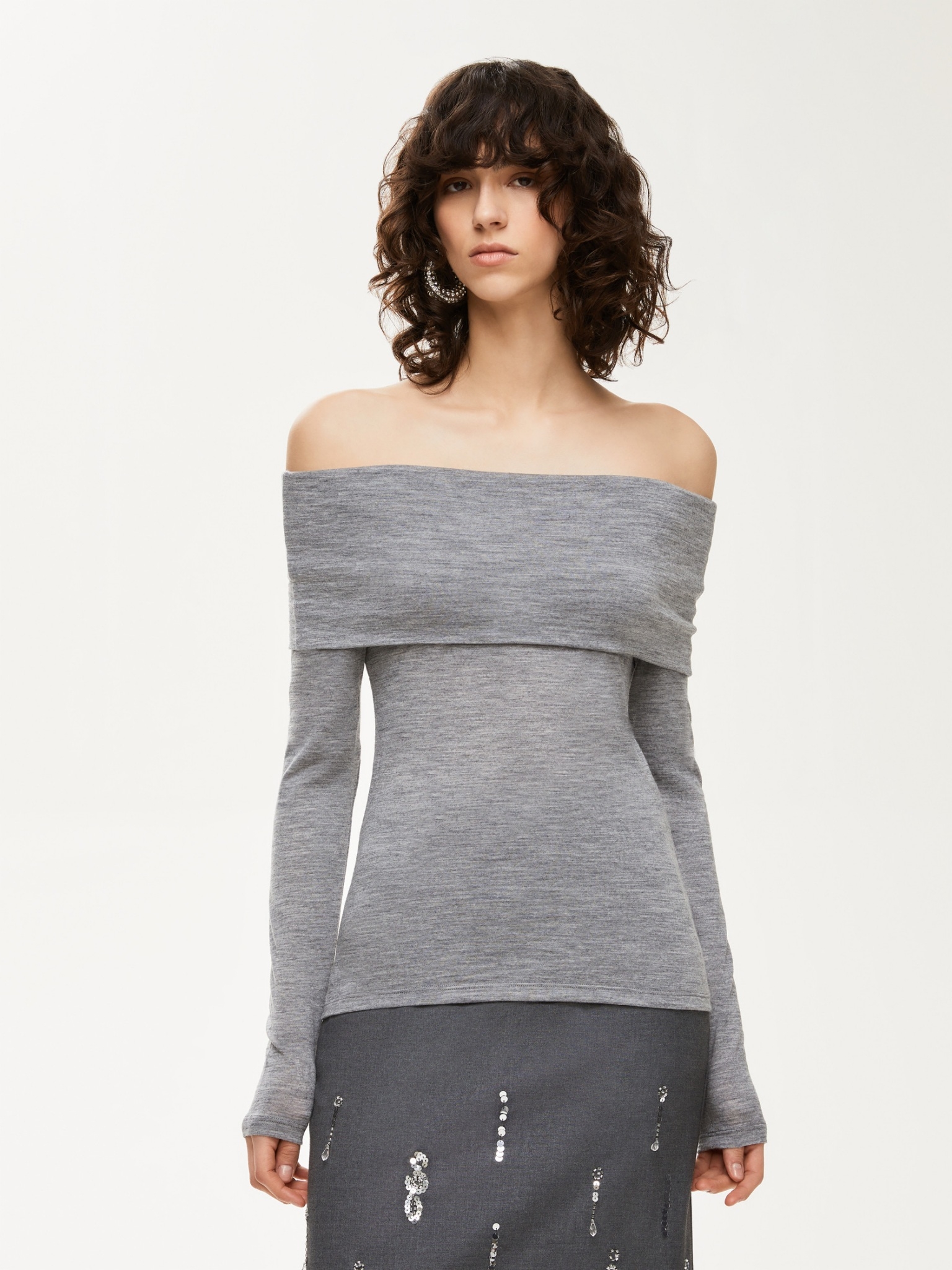 iBlues 一字大翻領合身上衣