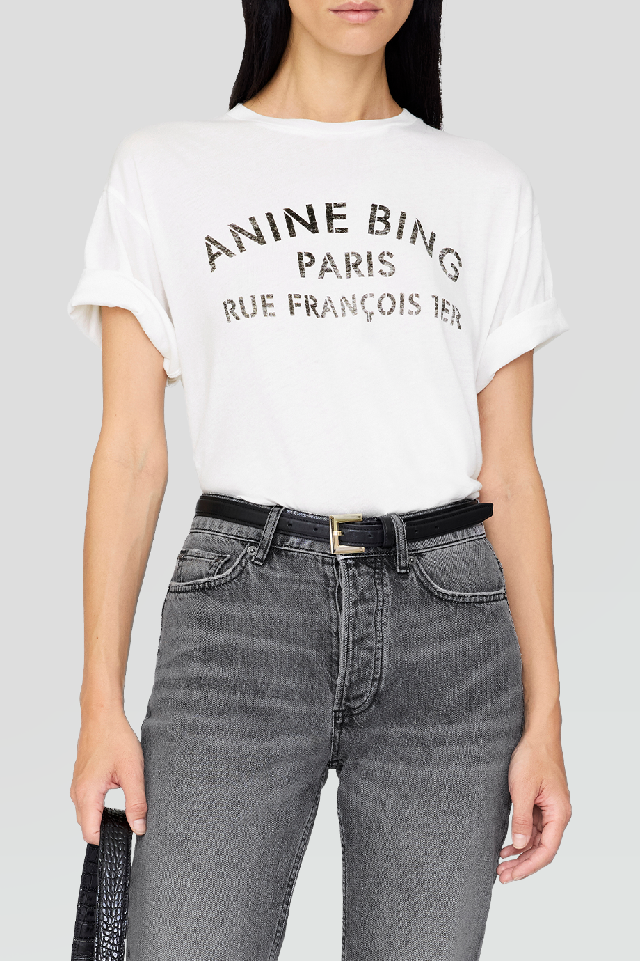 Anine Bing｜COHEN 仿舊噴印字樣T恤