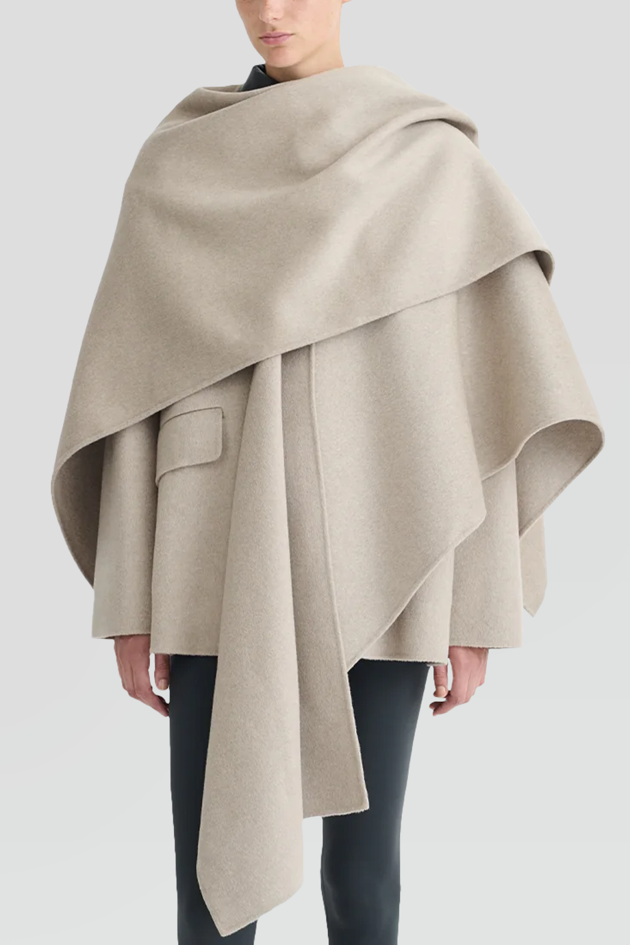 Nanushka｜KAMIN 毯式羊毛披肩