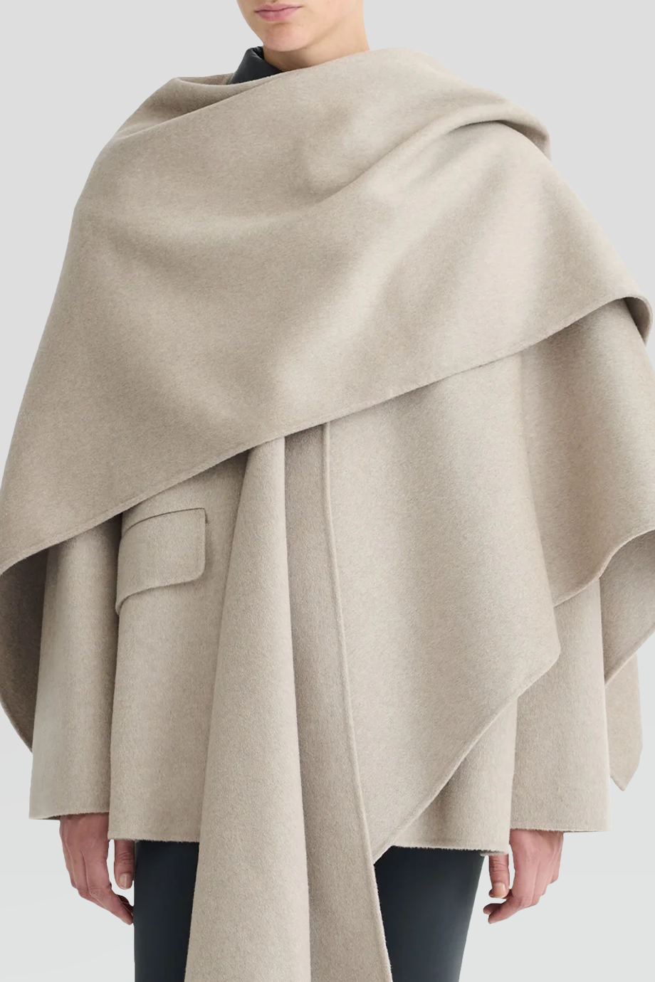 Nanushka｜KAMIN 毯式羊毛披肩