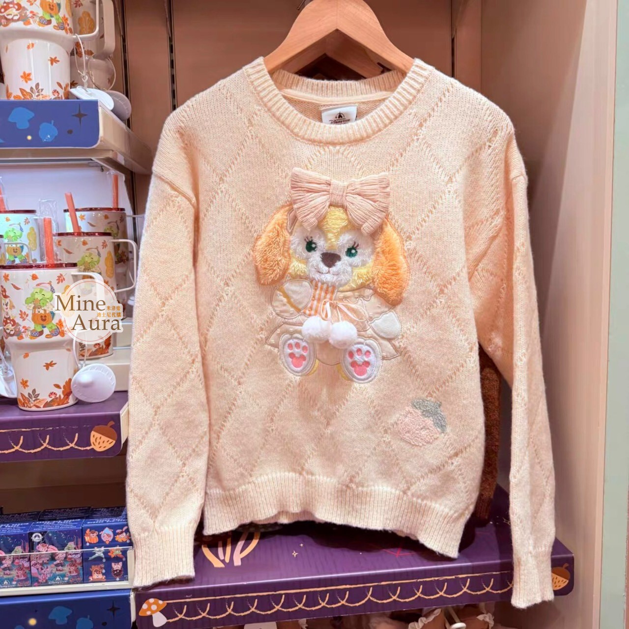 達菲 Duffy 與好友們 小小伙伴系列 可琦安 餅乾 CookieAnn 長袖 毛衣 上衣 -上海迪士尼樂園