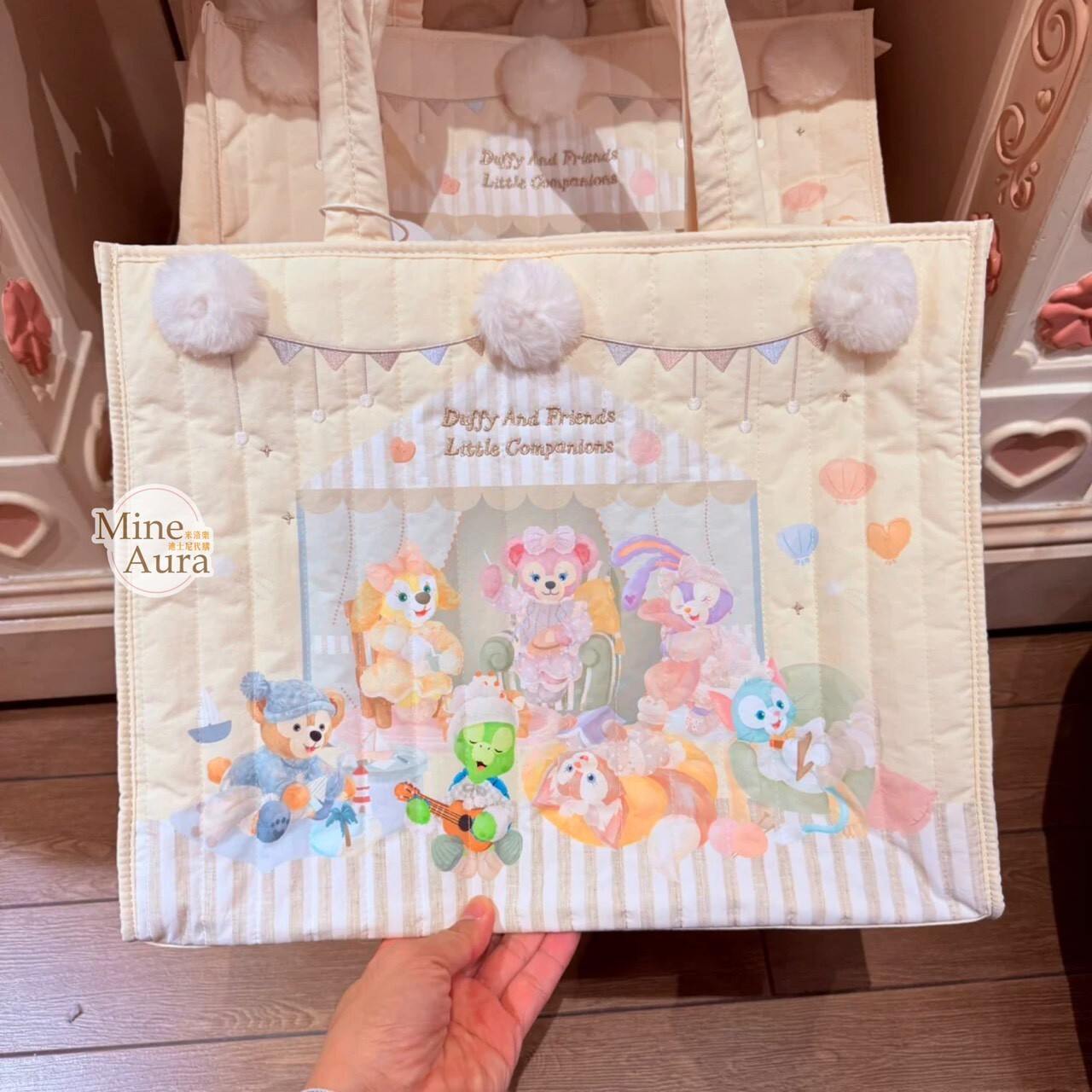 達菲 Duffy 與好友們 小小伙伴系列 圖案 手提包 托特包 -上海迪士尼樂園