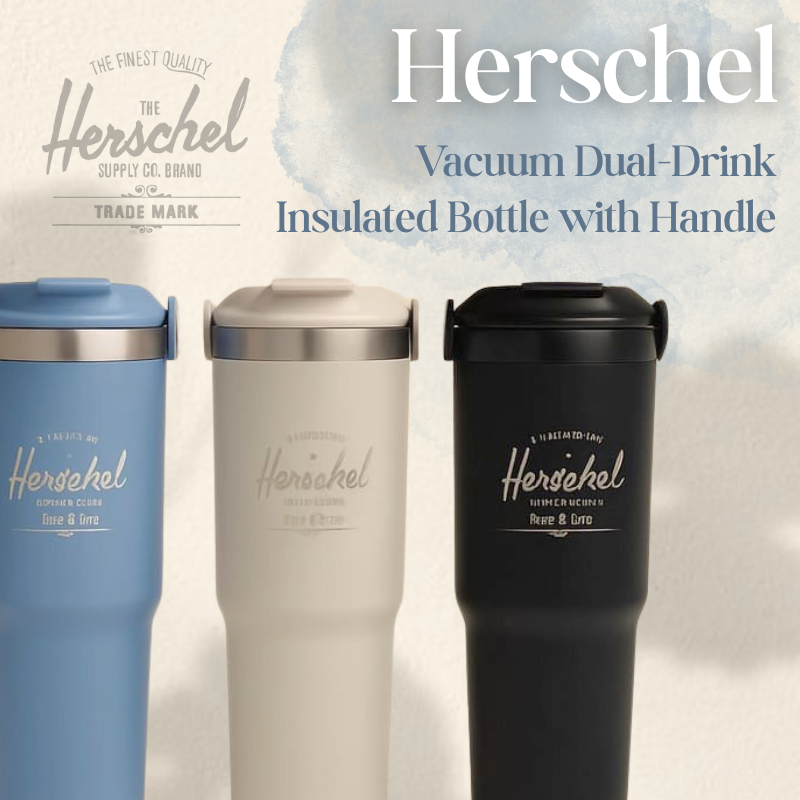 【Herschel】保溫瓶 保溫杯-白/黑/藍
