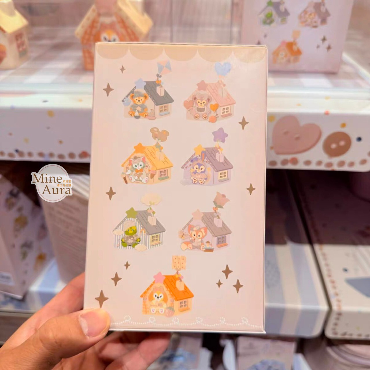 達菲 Duffy 與好友們 小小伙伴系列 房屋造型 迷你 公仔 相片夾 擺飾品 盲選盒 盲盒 -上海迪士尼樂園