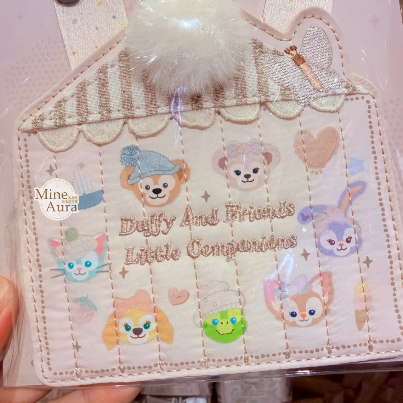 達菲 Duffy 與好友們 小小伙伴系列 達菲 Duffy 雪莉玫 ShellieMay 新手徽章套組 拉鍊票卡夾 掛繩 -上海迪士尼樂園