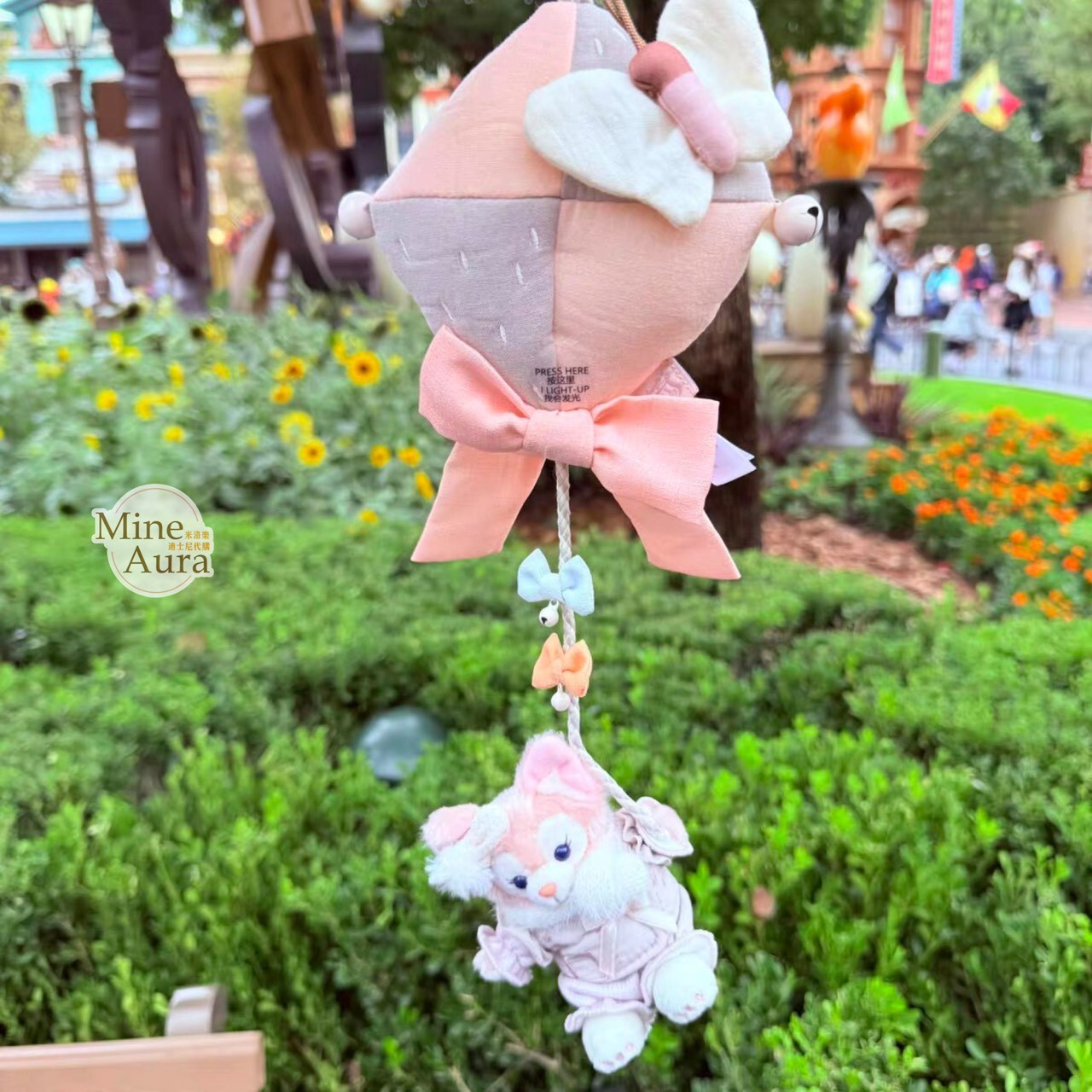 達菲 Duffy 與好友們 小小伙伴系列 玲娜貝兒 LinaBell 造型 絨毛 發光 掛飾 擺飾品 -上海迪士尼樂園