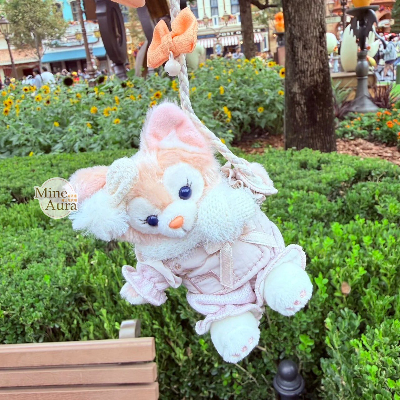 達菲 Duffy 與好友們 小小伙伴系列 玲娜貝兒 LinaBell 造型 絨毛 發光 掛飾 擺飾品 -上海迪士尼樂園