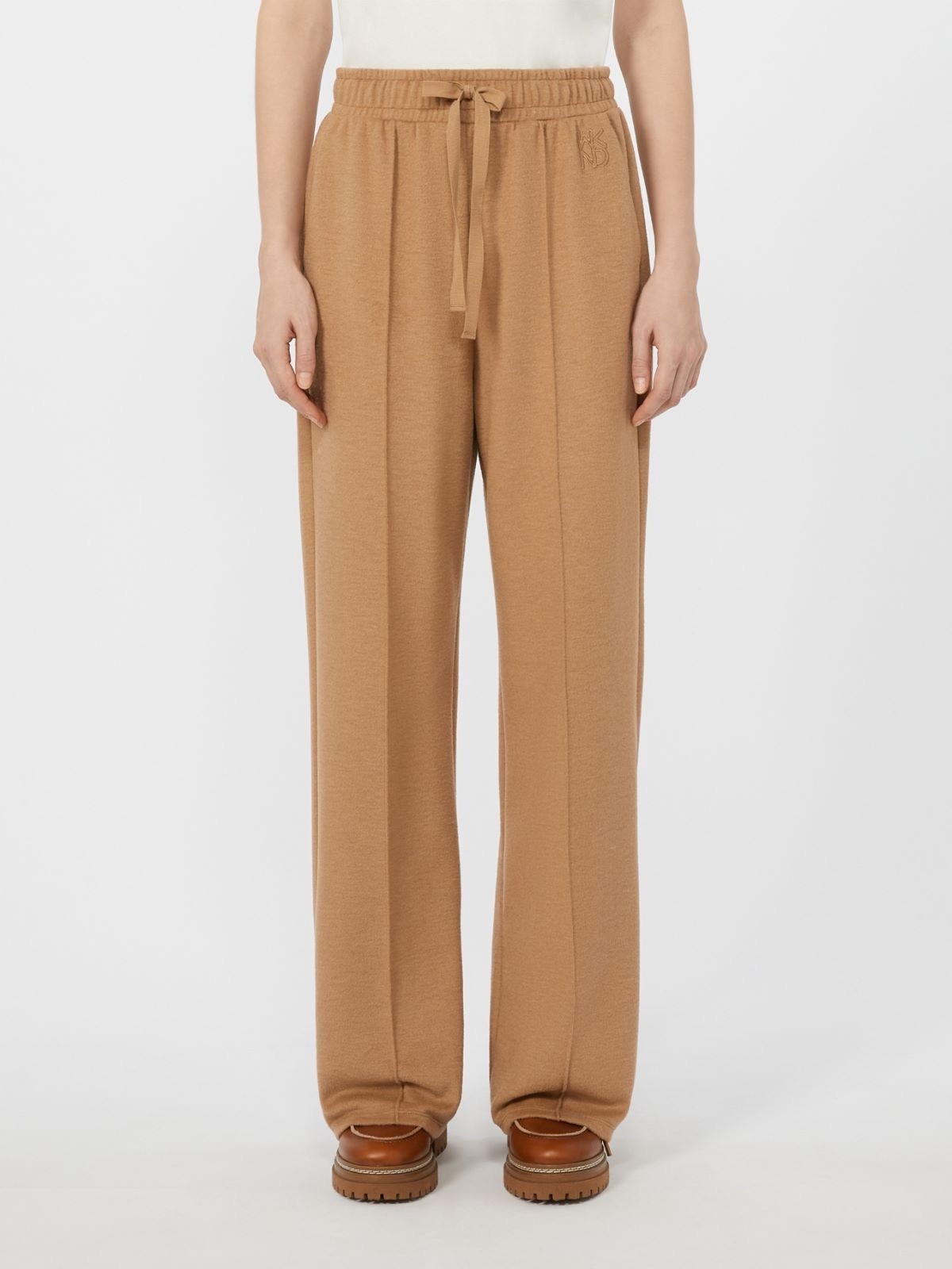 Max Mara細絨壓線高質感寬褲