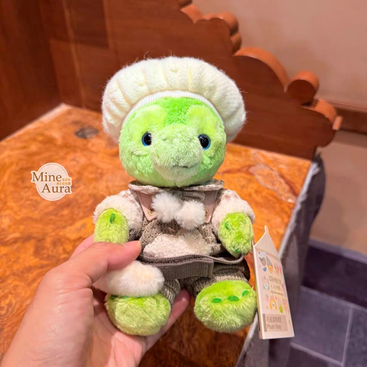 達菲 Duffy 與好友們 小小伙伴系列 奧樂米拉 海龜 OluMel 抱抱 絨毛 造型 窗簾束帶 窗簾綁帶 -上海迪士尼樂園