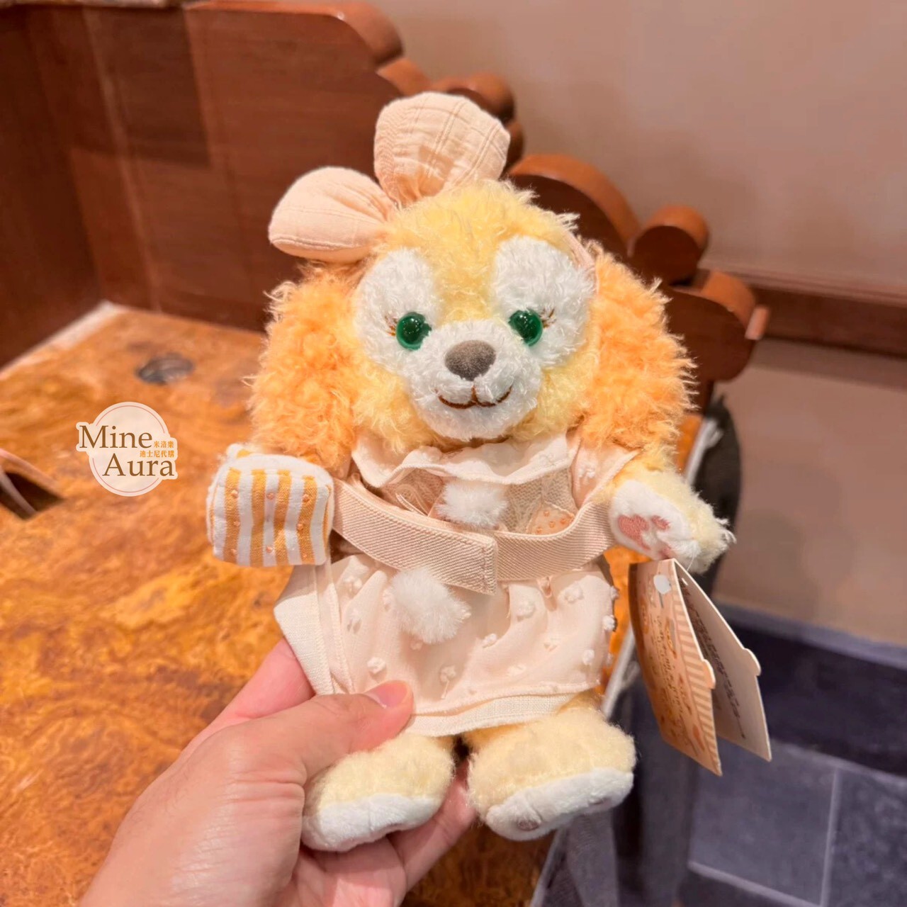 達菲 Duffy 與好友們 小小伙伴系列 可琦安 餅乾 CookieAnn 抱抱 絨毛 造型 窗簾束帶 窗簾綁帶 -上海迪士尼樂園