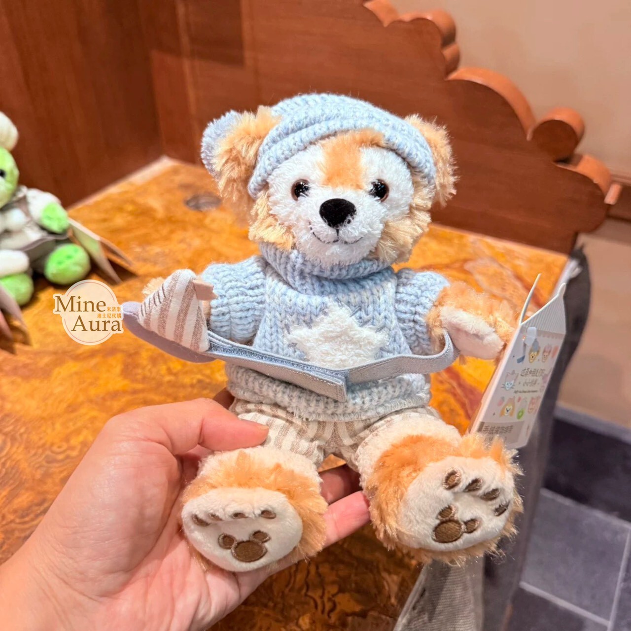 達菲 Duffy 與好友們 小小伙伴系列 達菲 Duffy 抱抱 絨毛 造型 窗簾束帶 窗簾綁帶 -上海迪士尼樂園