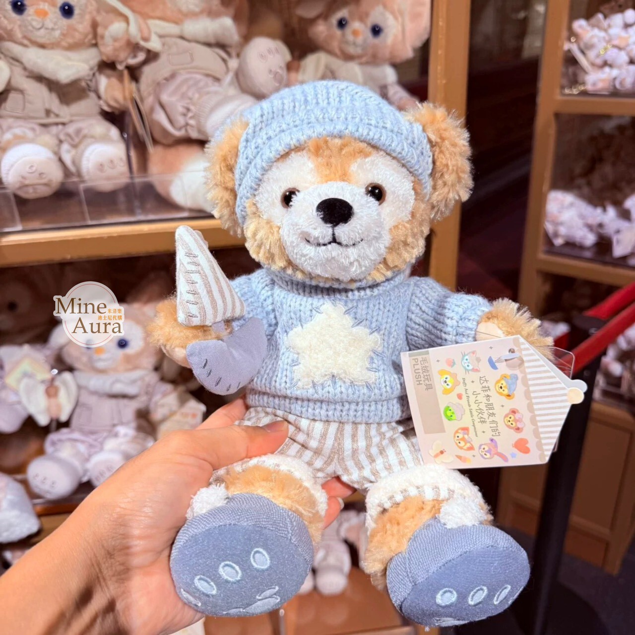 達菲 Duffy 與好友們 小小伙伴系列 達菲 Duffy SS號 娃娃 玩偶 -上海迪士尼樂園