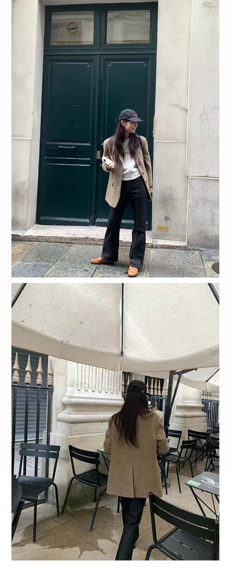 ᴷᴼᴿᴱᴬ 🇰🇷Underson設計師品牌俐落剪裁羊毛西裝外套（兩色）