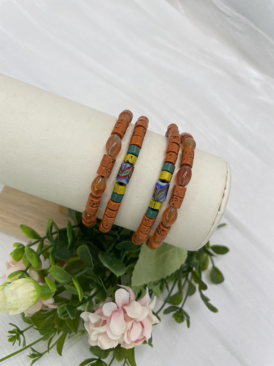 W-No.42傳統花珠兩排手鍊13cm