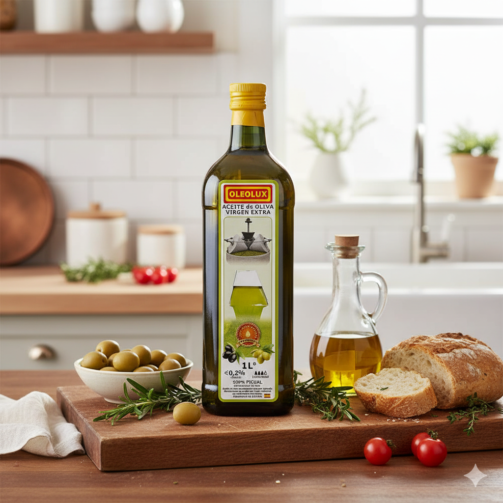OLEOLUX 西班牙 100% PICUAL 特級初榨冷壓橄欖油 1000ml