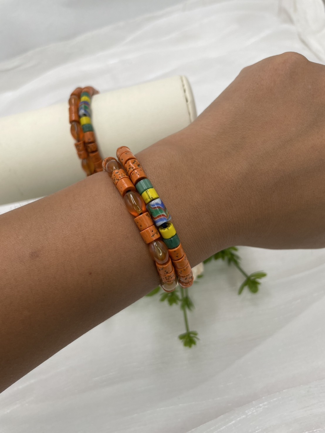 W-No.43傳統花珠兩排手鍊13cm