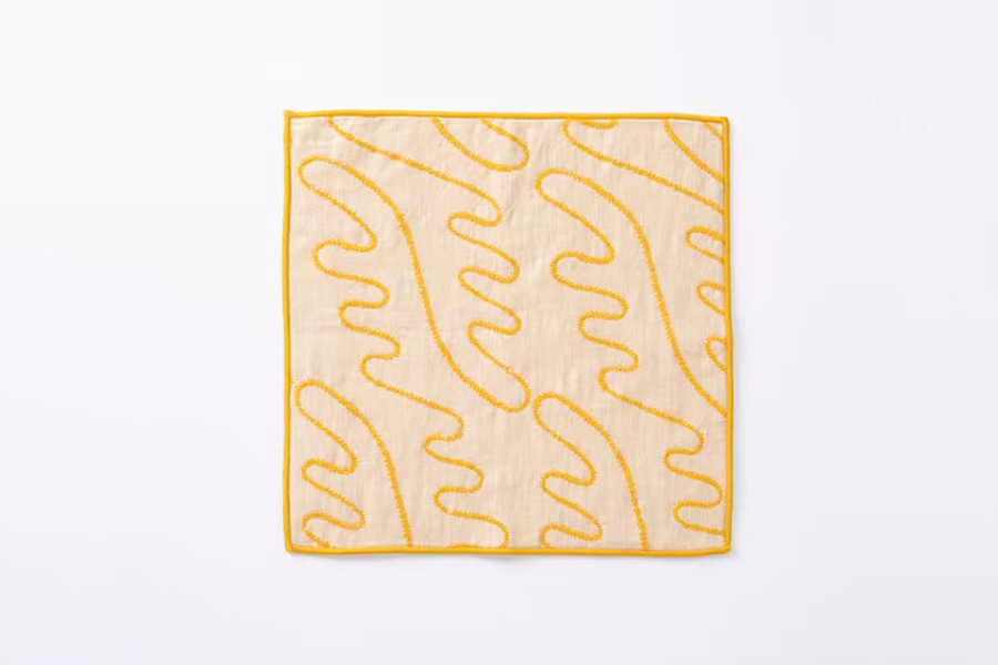 中川政七商店 - 毛巾手帕 刺繡鹿角 / 黃