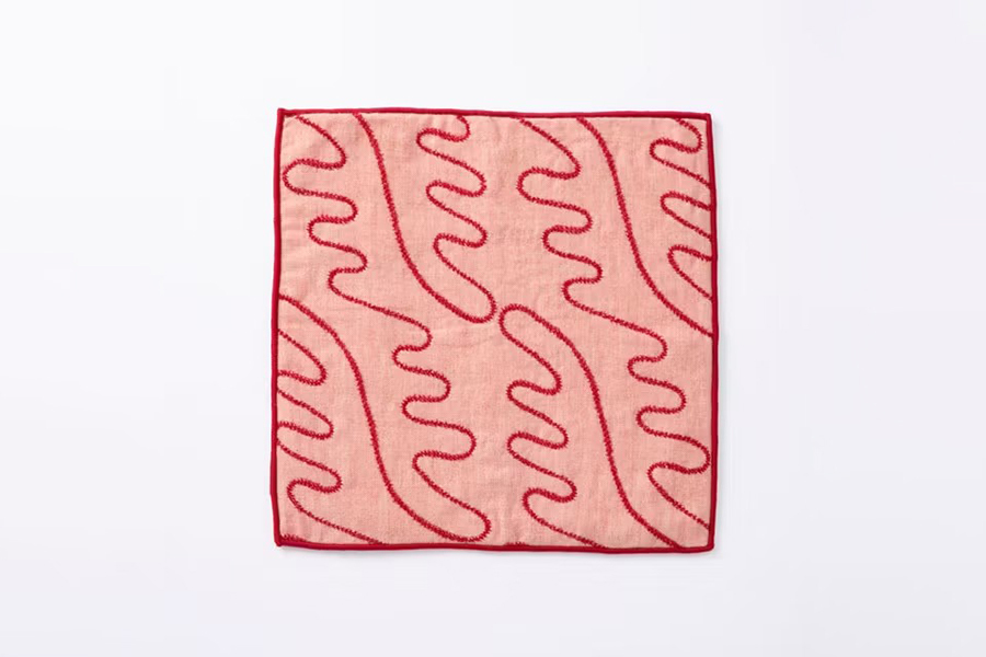 中川政七商店 - 毛巾手帕 刺繡鹿角 / 紅