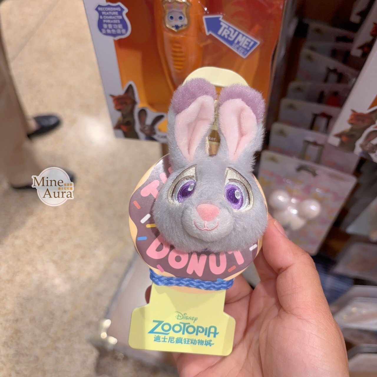 動物方城市 Zootopia 絨毛大頭 造型 書籤 -上海迪士尼樂園