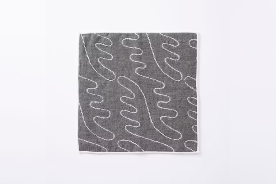 中川政七商店 - 毛巾手帕 刺繡鹿角 / 灰