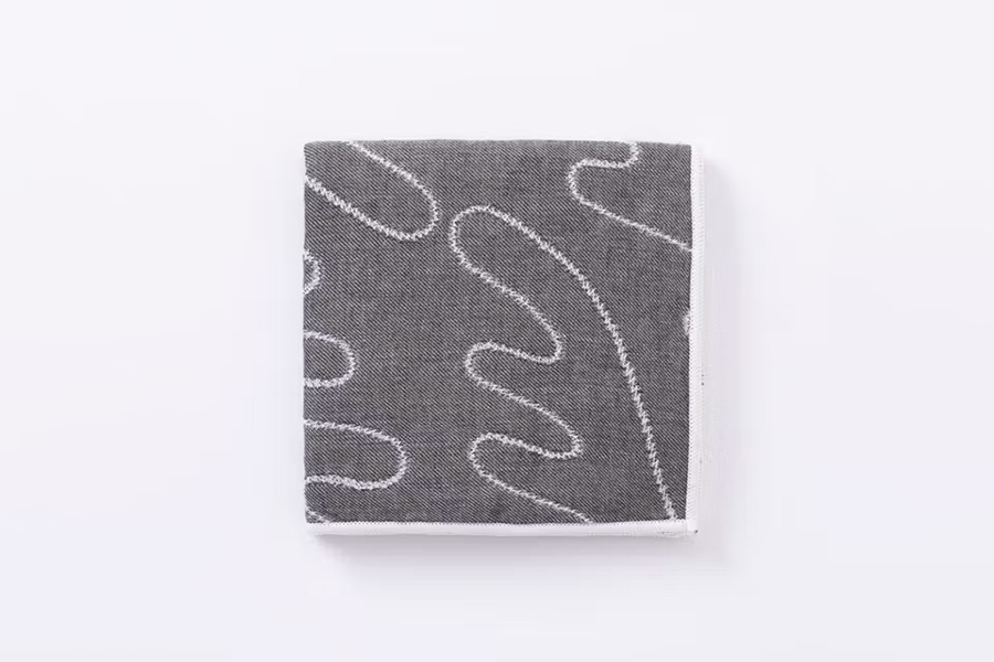 中川政七商店 - 毛巾手帕 刺繡鹿角 / 灰